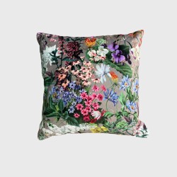 Rhapsody Luxury Velvet Cushions | Flowery Printed Velvet Cushions |