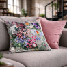 Reversible Samt Rhapsody Kissen | Reversible Blumen Samt Kissen