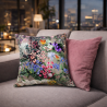 Reversible Velvet Rhapsody Cushions | Reversible Floral Velvet Cushions