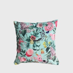 Tranquillity Luxury Velvet Cushions | Printed Velvet Floral Cushions |