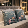 Chinoiserie Luxury Velvet Cushions | Oriental Printed Velvet Cushions