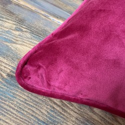 Coussins décoratifs en velours rose vif | Coussins unis en velours rose