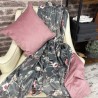 Reversible Chinoiserie Samtdecke | Luxus bedruckte Samtdecken |