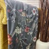 Plaid en velours de luxe à motifs chinois | Plaid en velours imprimé oriental de luxe