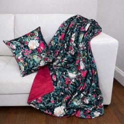 Reversible Patagonia Velvet Throw | Luxury Printed Velvet Bed Runner