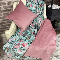 Reversible Samtdecke - Ruhe | Luxus bedruckte Samtdecke