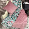 Reversible Samtdecke - Ruhe | Luxus bedruckte Samtdecke
