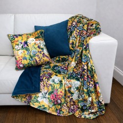 Midsummer Wende-Samtüberwurf | Wende-Samtüberwurf mit Blumenmuster