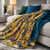 Midsummer Reversible Velvet Throw | Reversible Floral Printed Velvet Throw