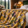 Midsummer Luxury Velvet Throw | Double Sided Large Floral Velvet Throw