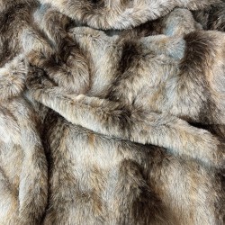 Grey Wolf Faux Fur Fabric