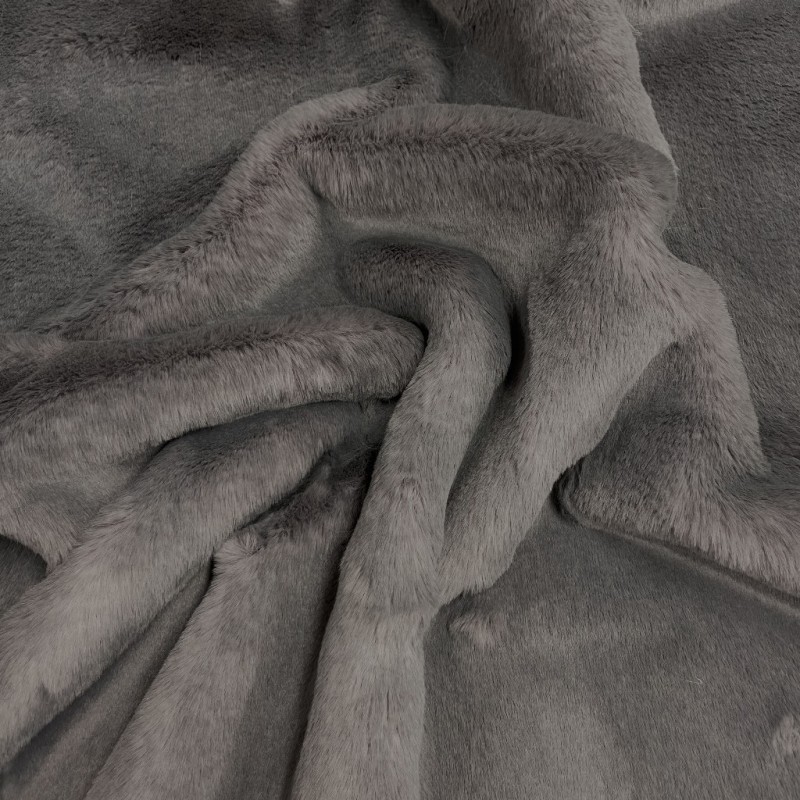 Chelsea Dark Grey Faux Fur Fabric