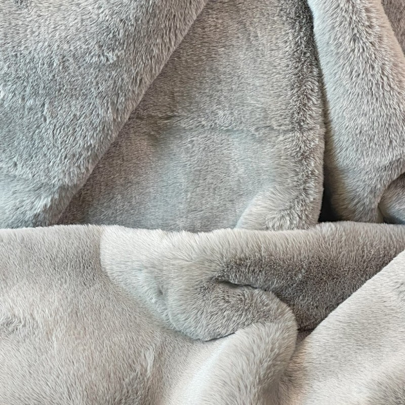 Chelsea Taupe Kunstpelzstoff