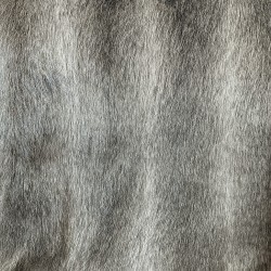 Tissu en fausse fourrure à rayures d'opossum
