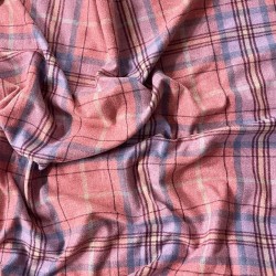 Roter Tartan-Karostoff | Roter Tartan-Stoff | Karierter Bastelstoff |