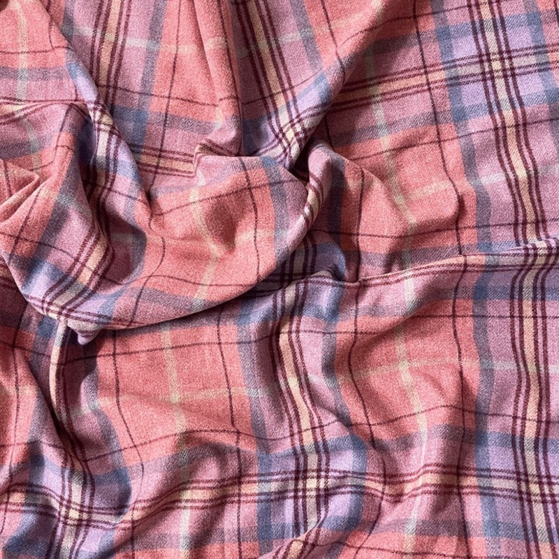 Red Tartan Check Fabric | Red Tartan Fabric | Checked Craft Fabric |