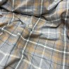 Grauer Tartan-Karostoff | Grauer Tartan-Stoff | Karierter Bastelstoff |