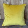 Mustard Yellow Velvet Scatter Cushions | Plain Yellow Velvet Cushions