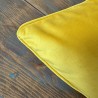 Mustard Yellow Velvet Scatter Cushions | Plain Yellow Velvet Cushions