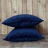 Navy Blue Velvet Cushions | Plain Blue Velvet Scatter Cushions