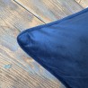 Marineblaue Samtkissen | Einfache blaue Samtstreukissen