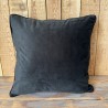 Coussins décoratifs en velours noir | Oreillers unis en velours noir