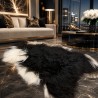 Black & White Icelandic Sheepskin, Natural Icelandic Sheepskin Rug