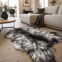 Tri-coloured Sheepskin Rug | Natural Icelandic Sheepskin