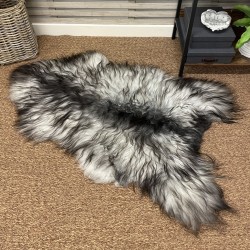 Tri-coloured Sheepskin Rug | Natural Icelandic Sheepskin