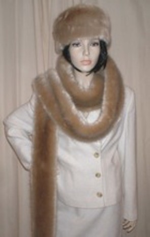Stunning New Super Long Faux Fur Scarves and Honey Blonde Faux Fur
